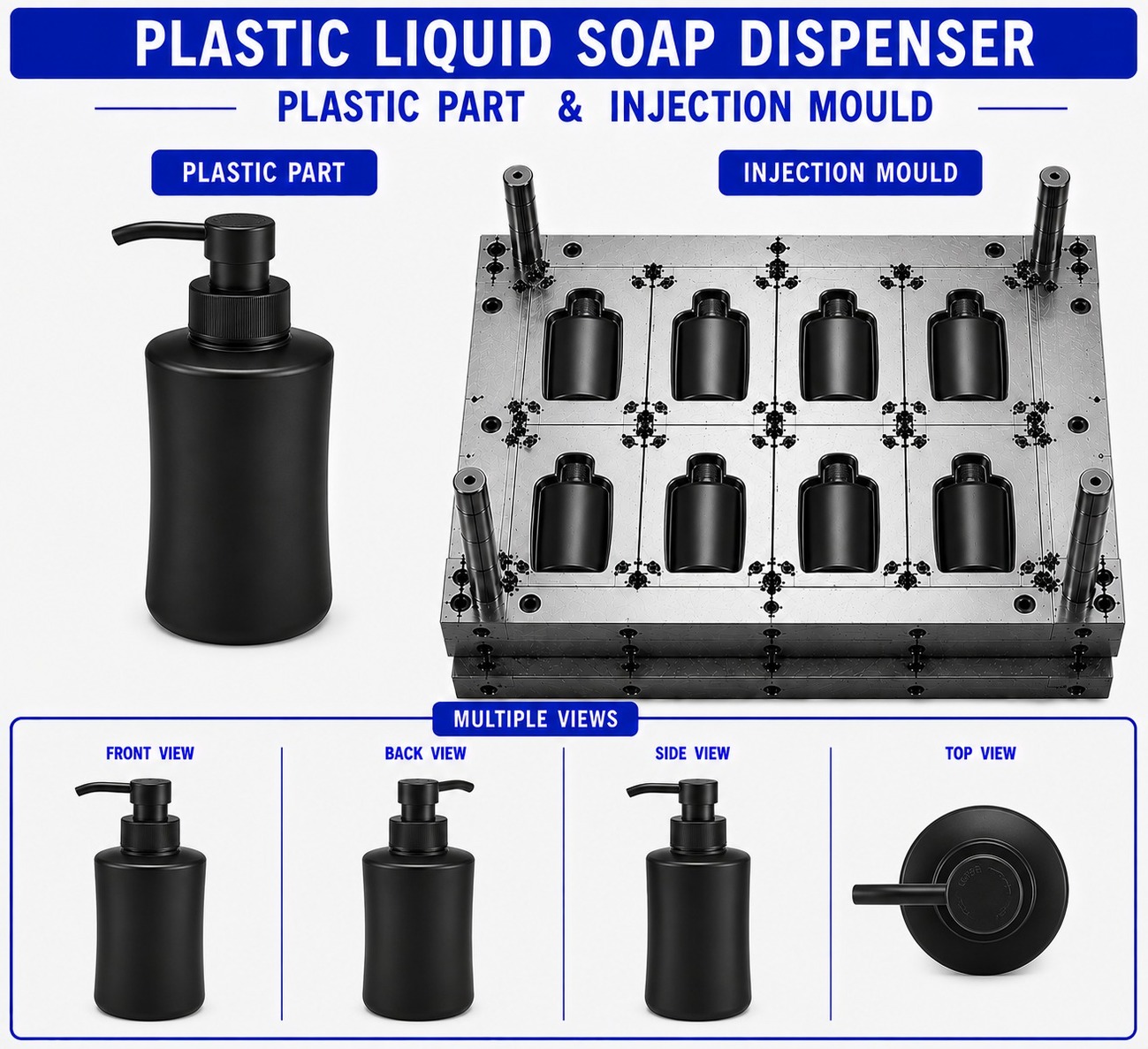 Plastic Liquid Soap Dispenser Mould and Moulding Service